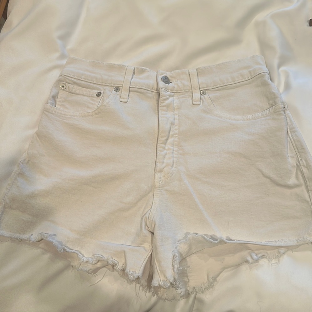 Madewell Shorts high waisted in white
